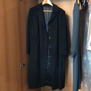 Full length Black peacoat